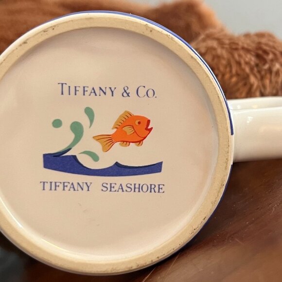 4 Piece Tiffany Baby Dish Set- EUC- Seashore Collection w/ Tiffany Box - Picture 10 of 10